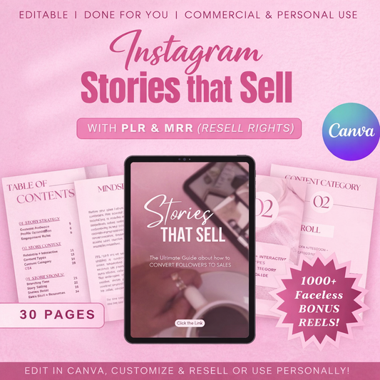 Instagram Stories That Sell